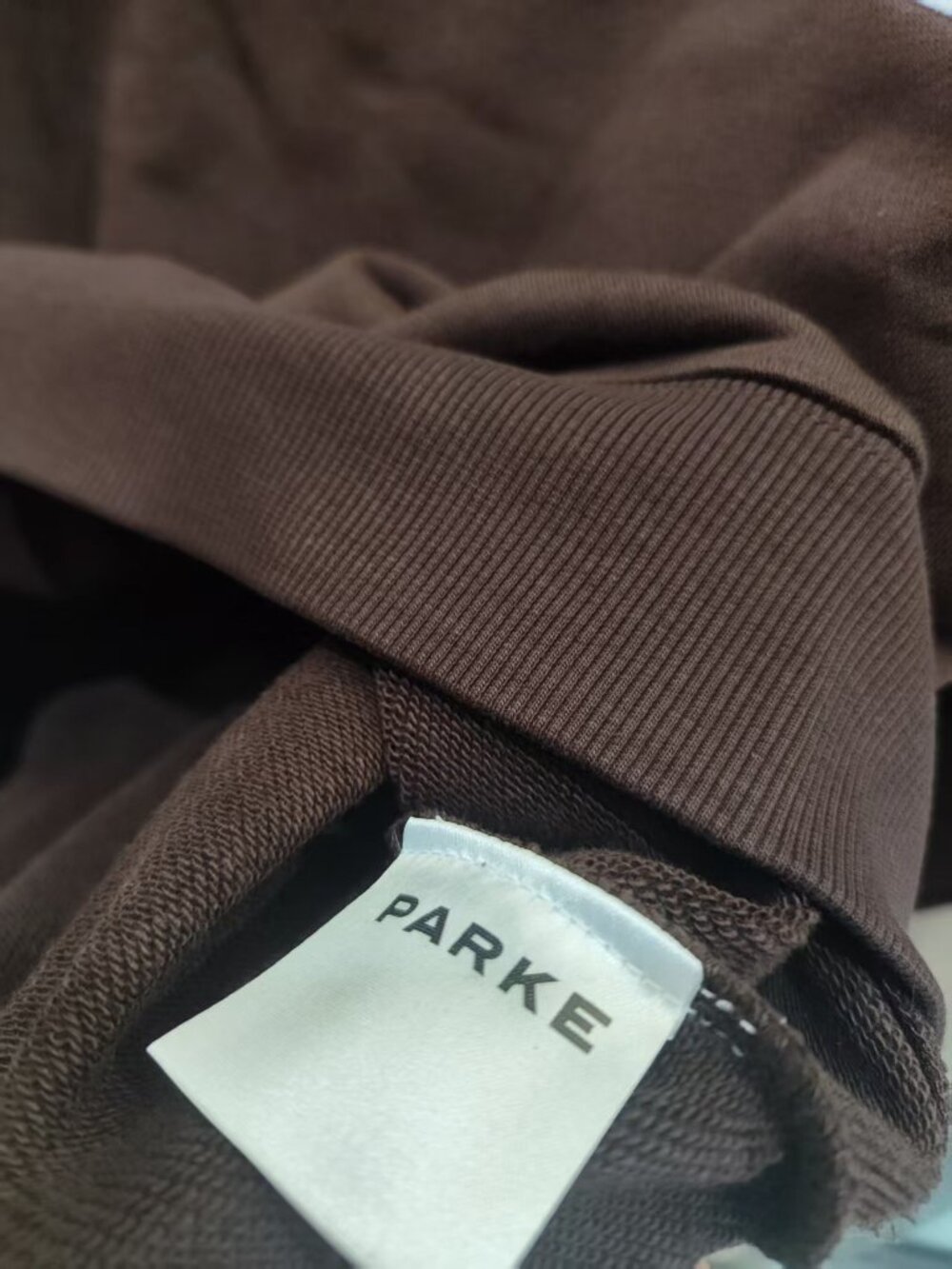 🤎Size L/XL PARKE x Dunkin Donuts Mock Neck Logo Sweatshirt - Picture 5 of 7